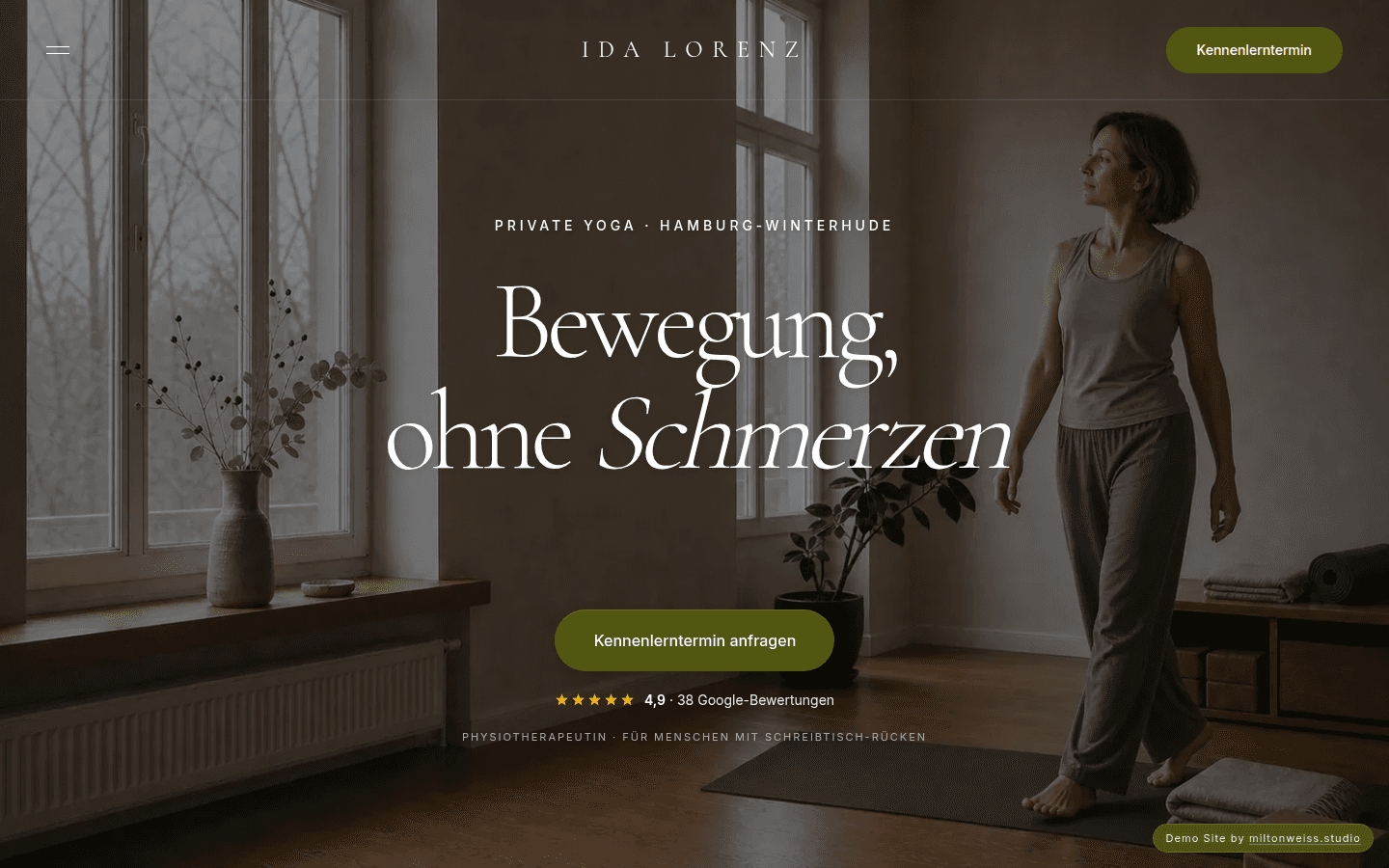 Ida Lorenz – Website für privates 1:1-Yoga in Hamburg