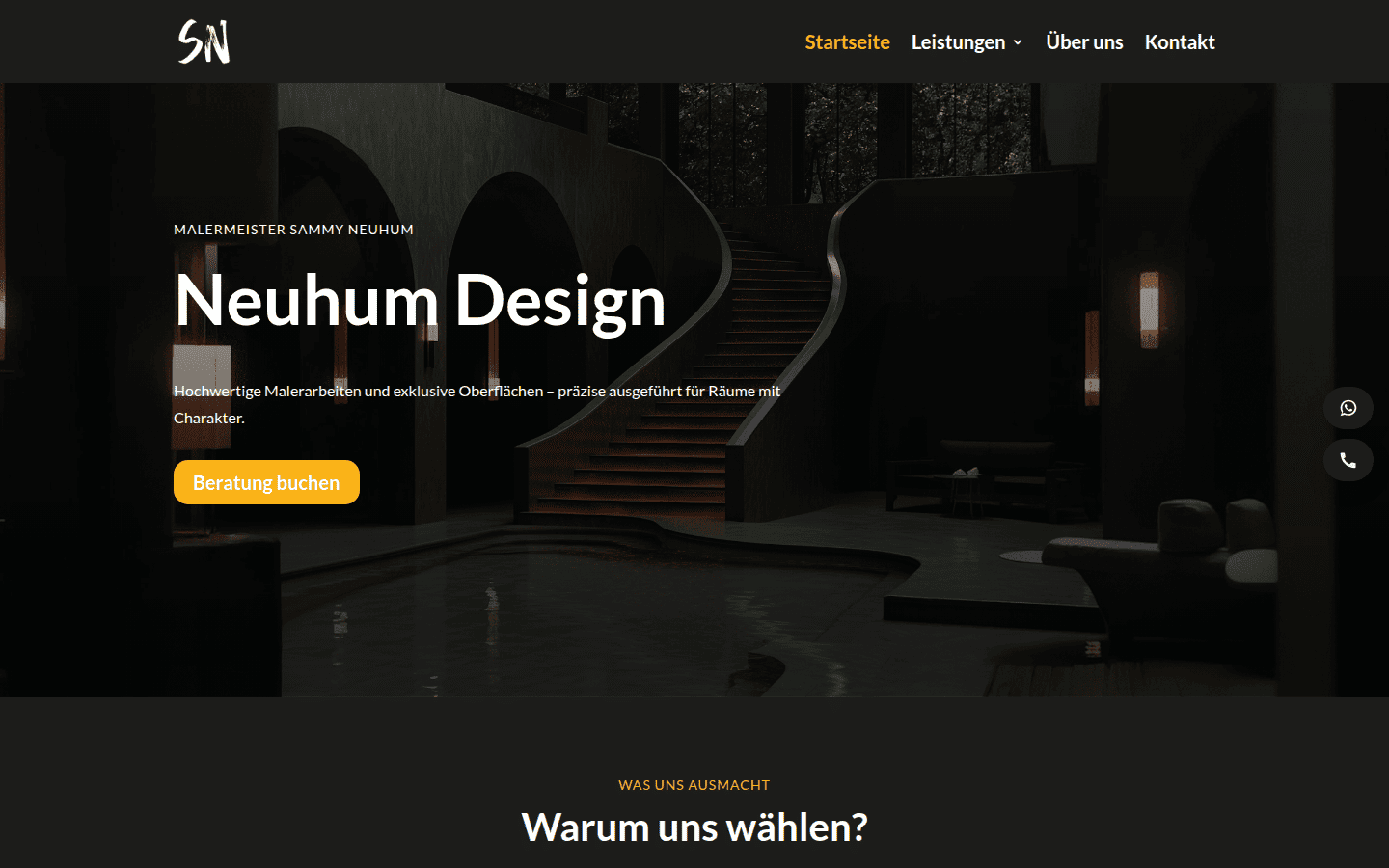 SN Neuhum Design – Website für einen Malermeister in Rheda-Wiedenbrück